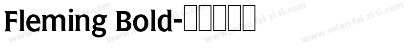 Fleming Bold字体转换